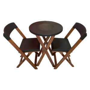 Conjunto de Mesa Dobrável 55cm com 2 Cadeiras Linha Guapa
