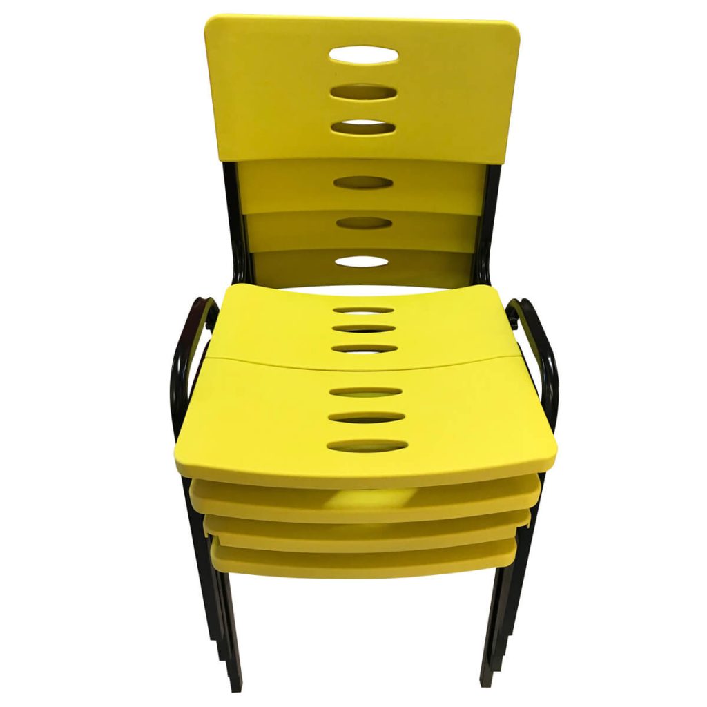 Cadeira ISO Empilhável - Kit com 4 peças