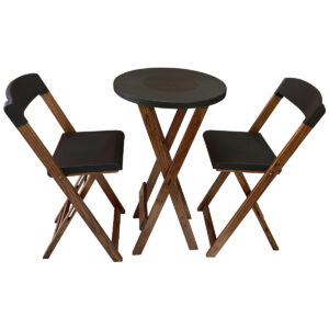 Conjunto Bistrô com 2 Banquetas Altas e Mesa 55cm Linha Guapa