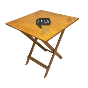 Mesa dobrável 70x70 com Tampo Naval